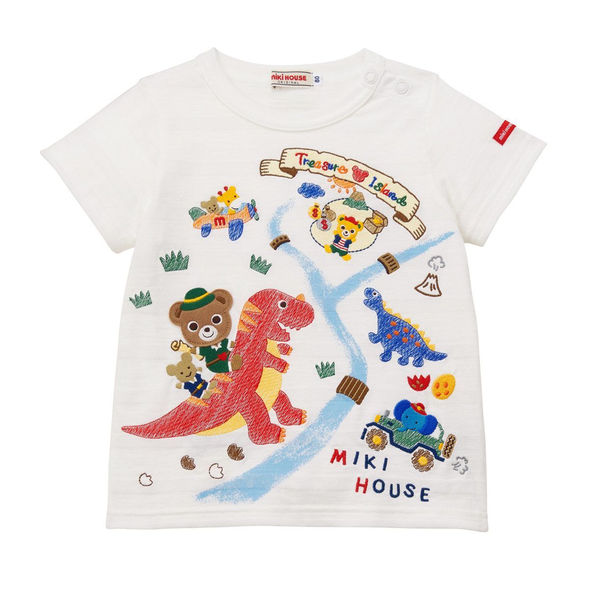 mikihouseミキハウス 100センチ Tシャツ 01 白 10012-5222-495