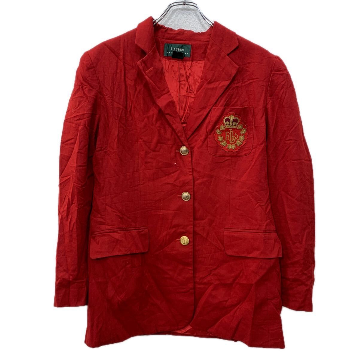 USA製 LAUREN RALPH LAUREN テーラードジャケット XL レディース
