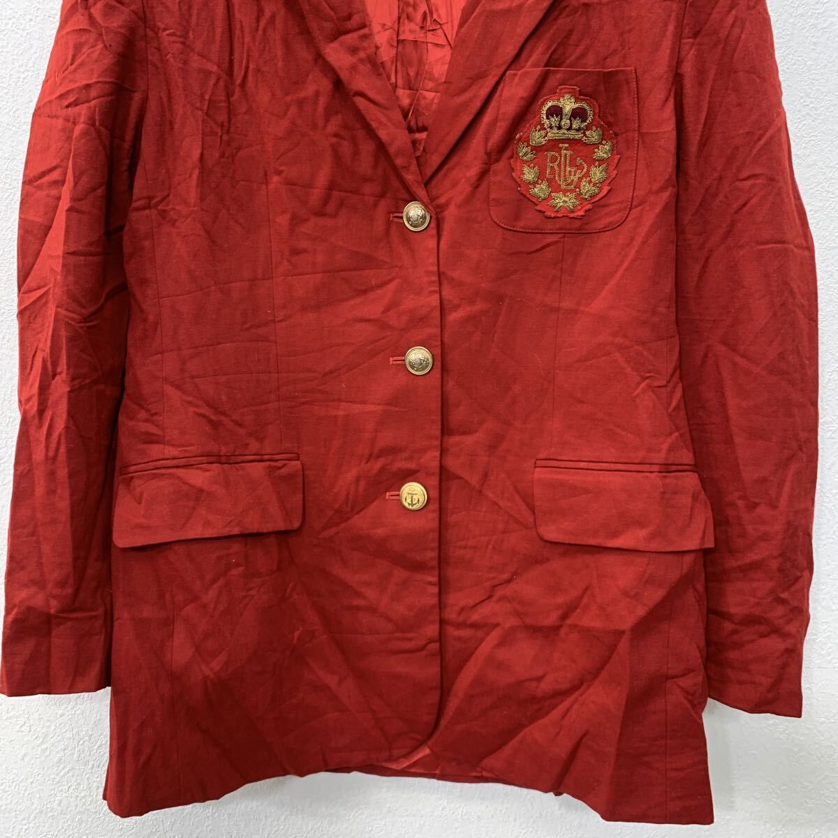 USA製 LAUREN RALPH LAUREN テーラードジャケット XL レディース