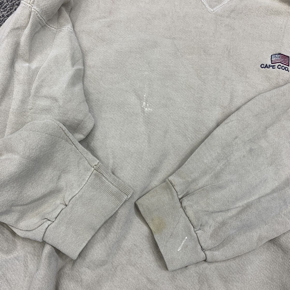 90s USA製 TULTEX ロゴスウェット トレーナー XL ベージュ タル