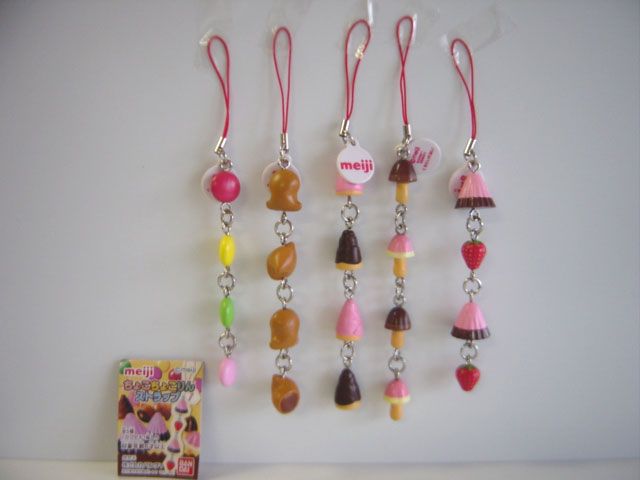 ♯Eag16BZ 明治Meijiちょこちょこりんストラップ5種 - メルカリ
