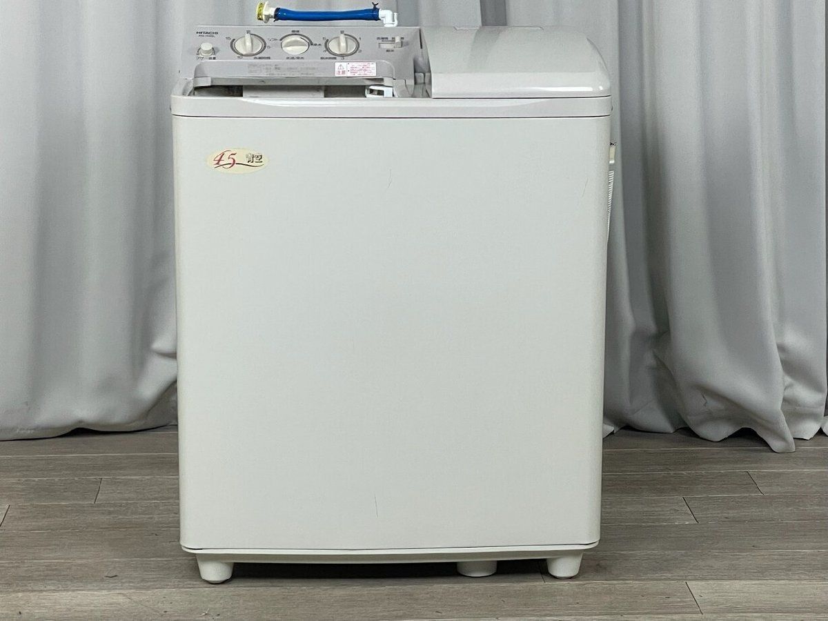 GU 94 日立 4 5 kg 2槽式洗濯機 PS H 45 L 2017年製 生活 家電 白物 神奈川県秦野市 A 3