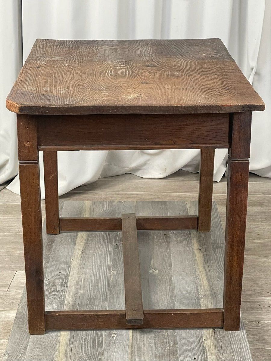 3165 古民家 アンティーク タモ材 無垢 デスク / 古家具 レトロ