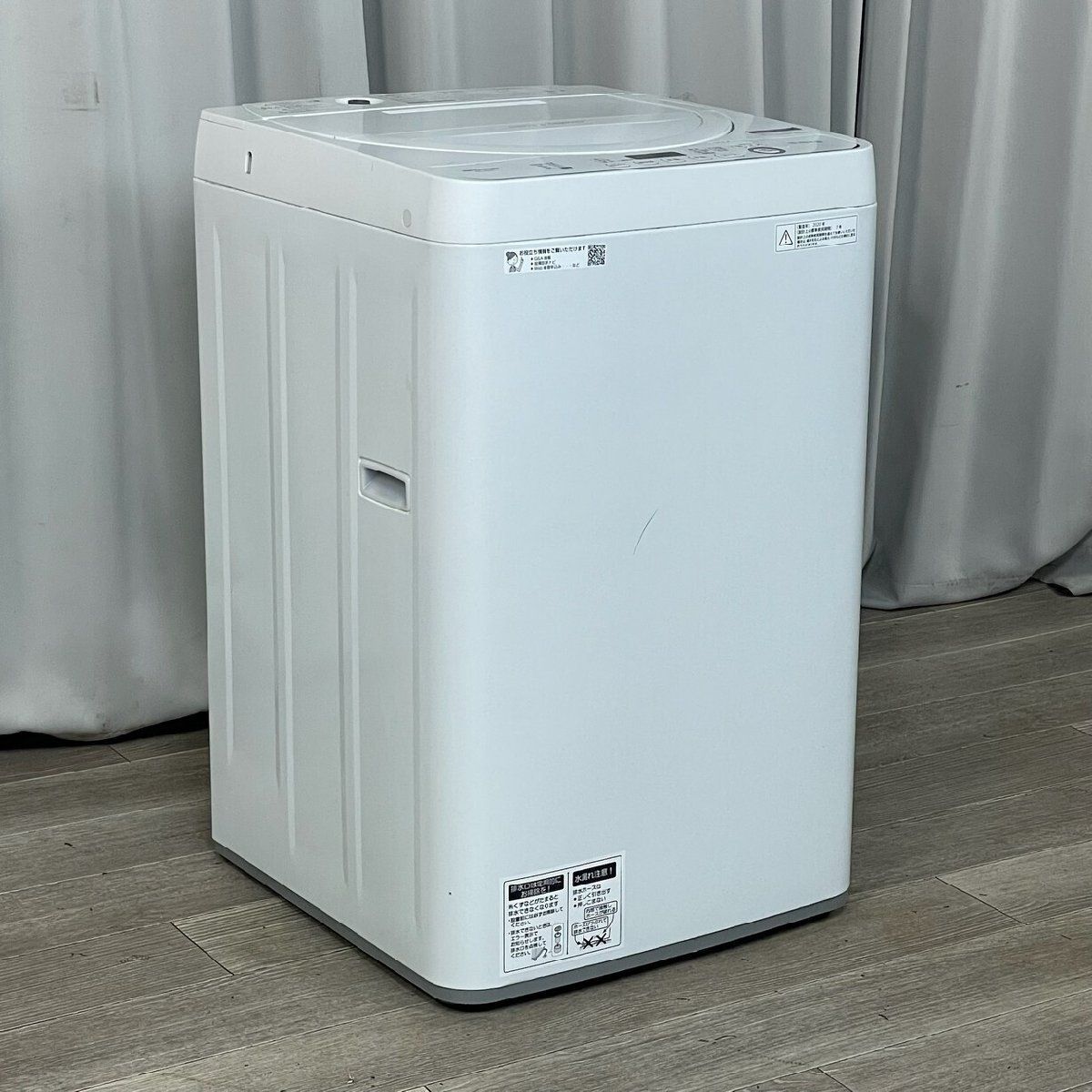 GU96 SHARP 5kg 全自動洗濯機 ES-GE5D 2020年製 / 生活 家電 白物