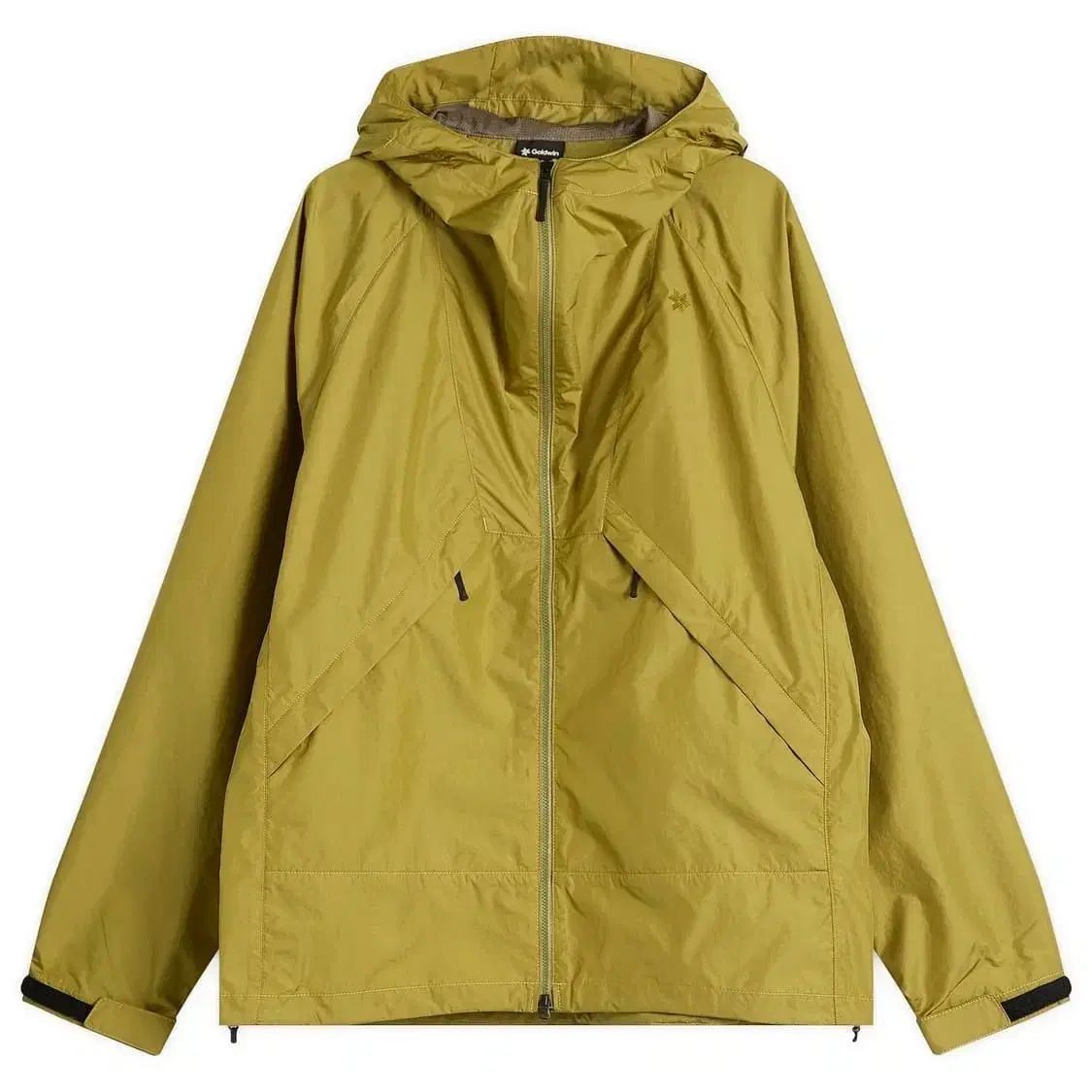4 ゴールドウィン リップストップ ライト ジャケット ウィンドブレーカー オリーブ 黄色