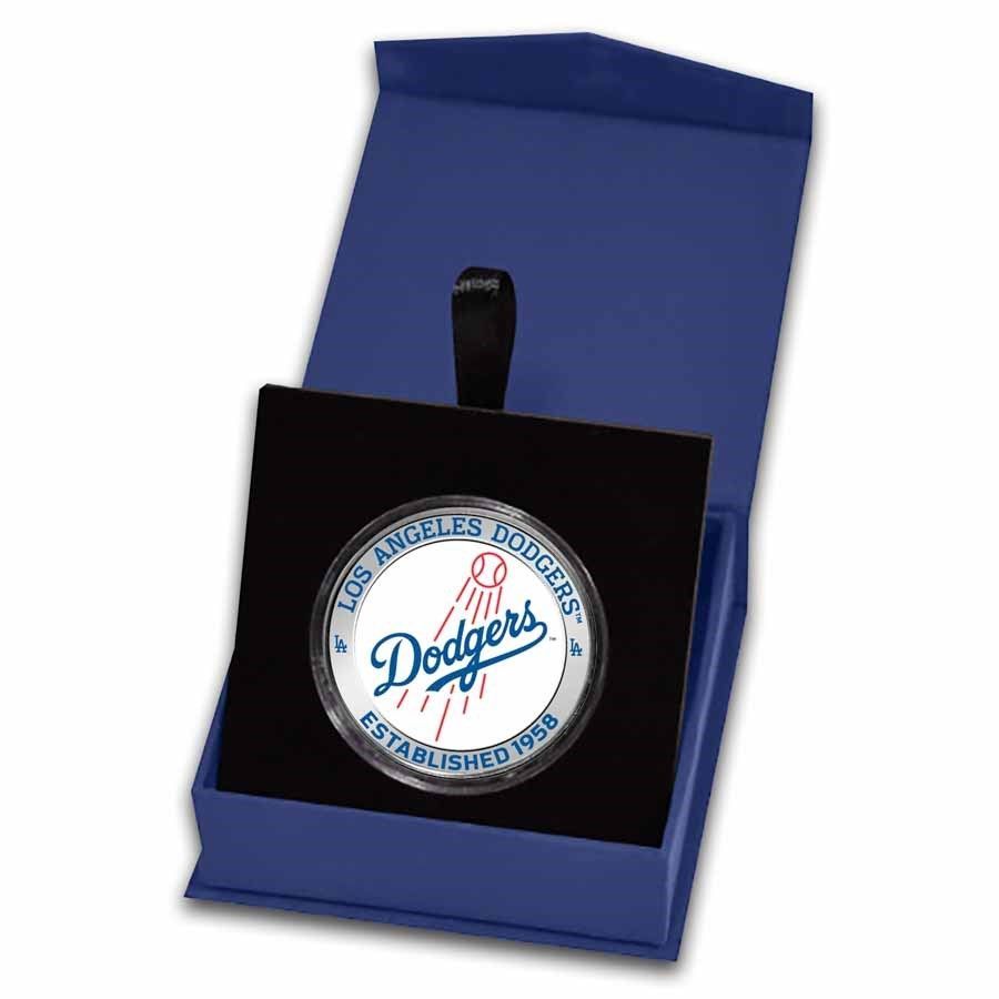 LA☆野茂 ロサンゼルス・ ドジャース 999 純銀 ケース付き 保証書・カプセル付き] 新品) アメリカ「MLB ロサンゼルス・ドジャース