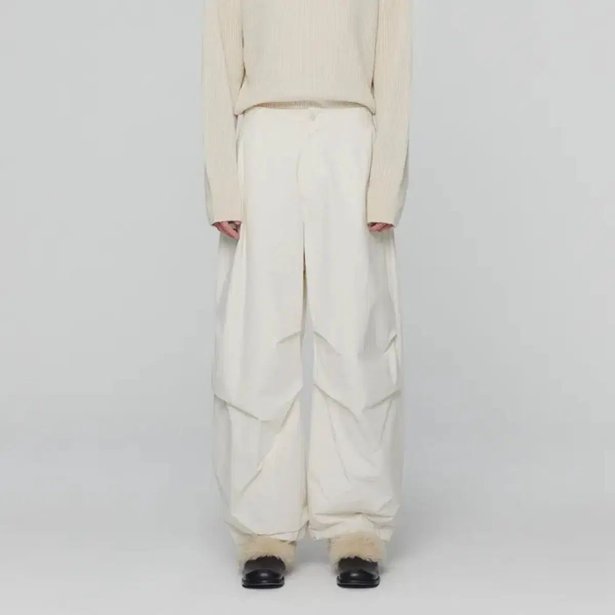 アモーメント ナイロン ファティーグ パンツ エクリュ M