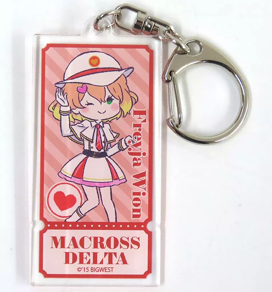 フレイア・ヴィオン おしゃれマクロス霜月 アクリルキーホルダー 中古】キーホルダー フレイア・ヴィオン(マクロスΔ) 「時速500kmで