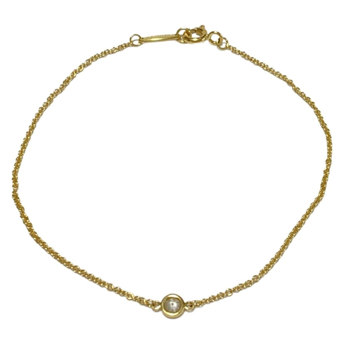 TIFFANY-Co. ティファニー ブレスレット バイザヤード K 18 YG×ダイヤモンド 1 Pダイヤ