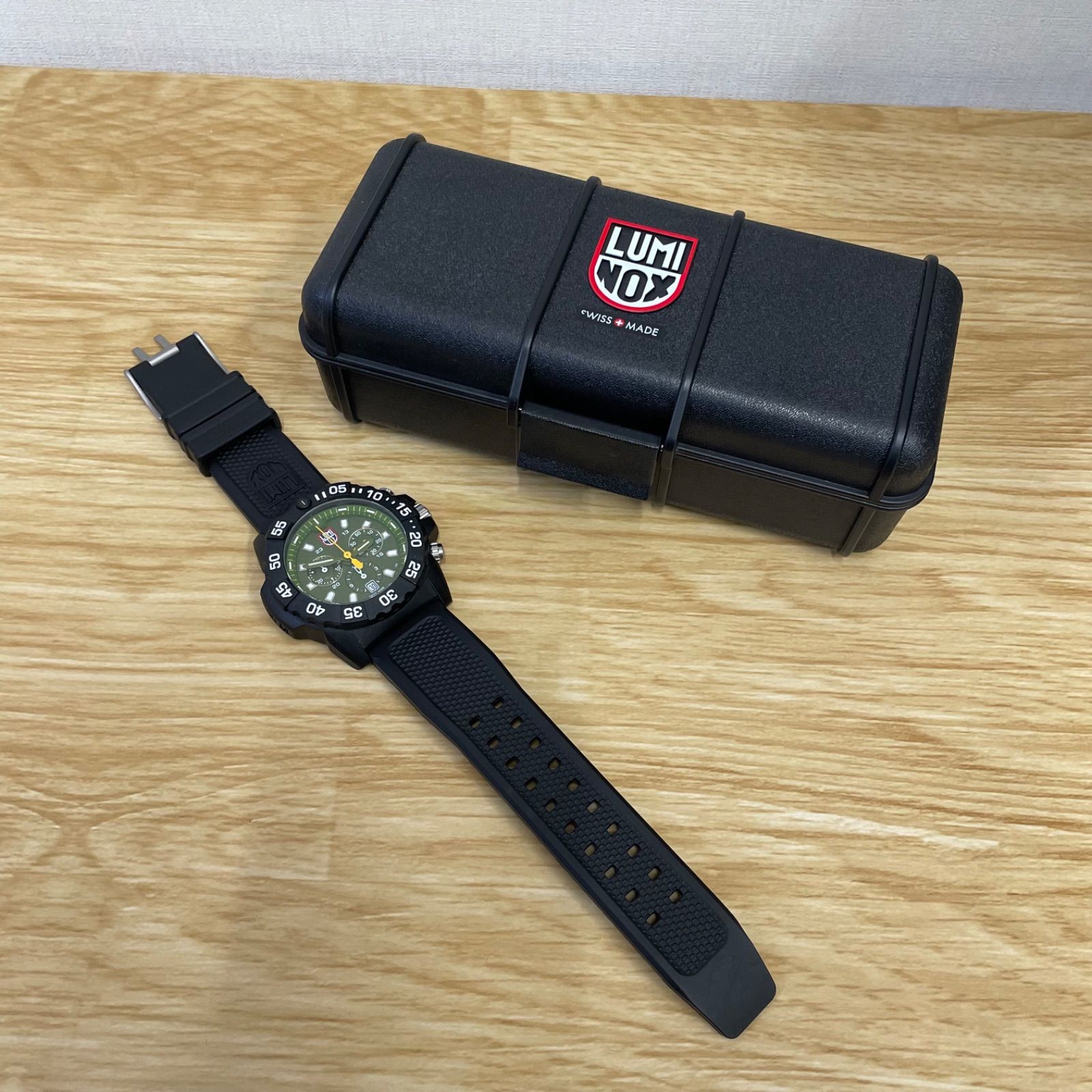 □ルミノックス LUMINOX 3580 クォーツ時計 グリーン文字盤 A25-3503