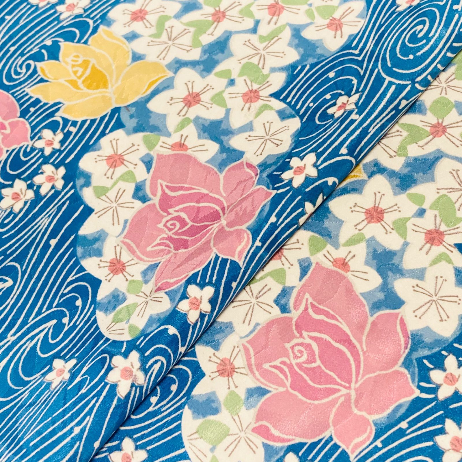 ◾️割と なポリエステル化繊小紋着尺反物5点◾️