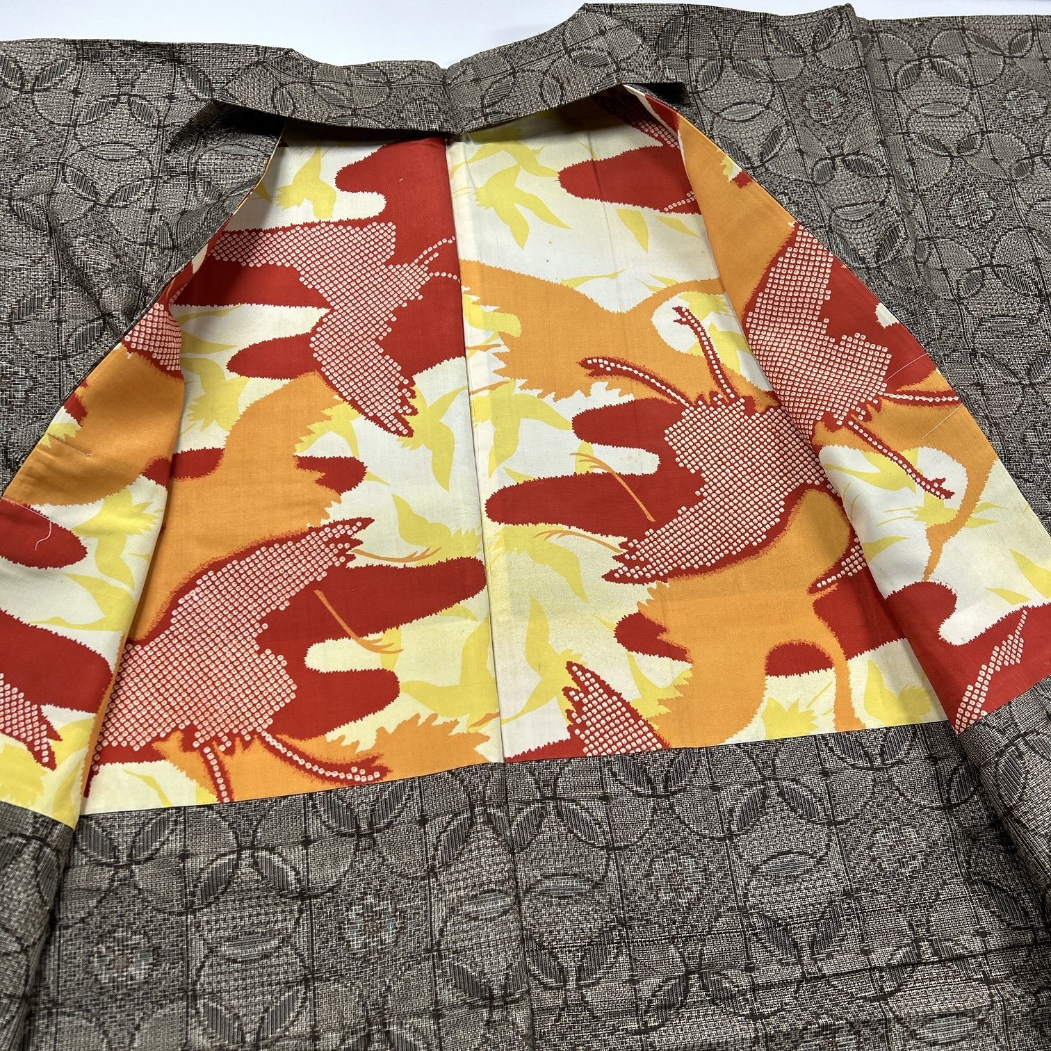 アンティーク大島紬 アンサンブル 4枚 正絹 着物まとめ売り 同梱購入
