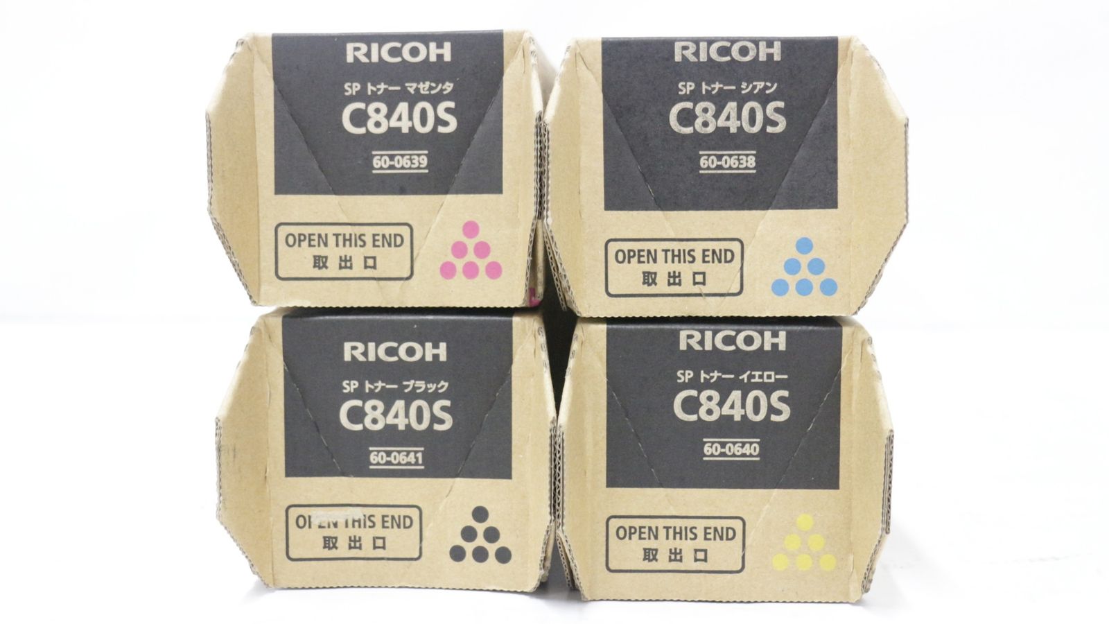 RICOH トナー C 840 S シアン マゼンタ イエロー ブラック リコー -D-F 15-byebye