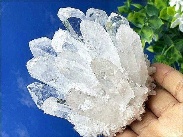 超綺麗高透明度水晶クラスターB88B6/90B51A - メルカリ