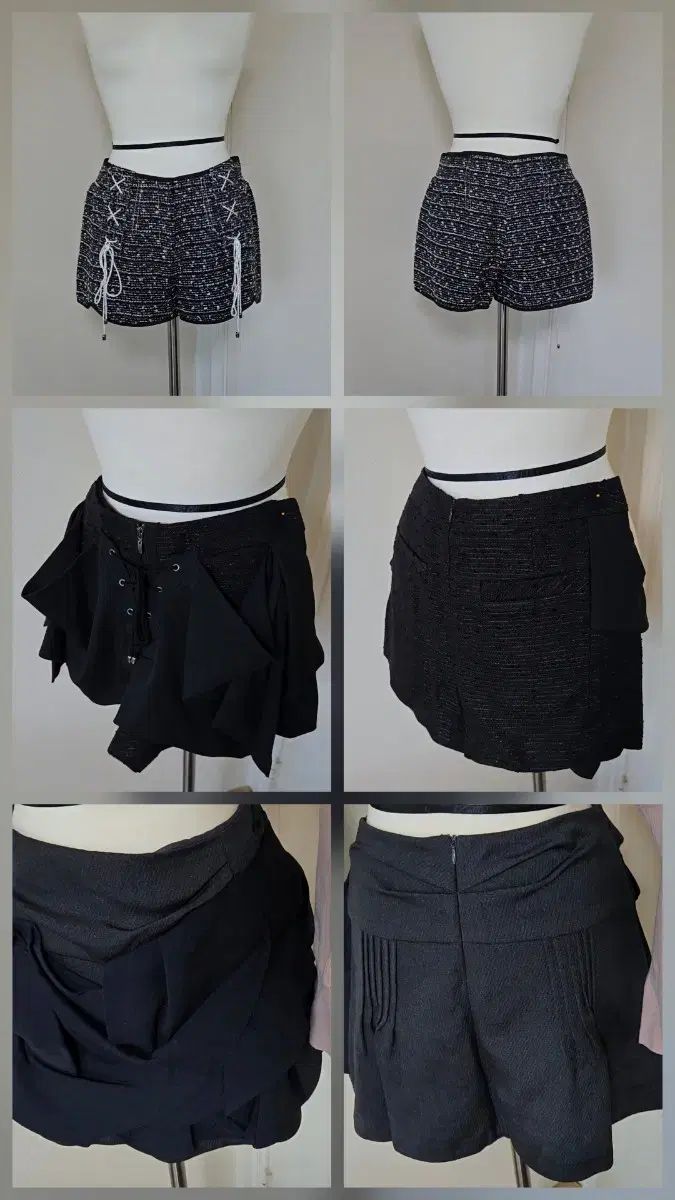 級 3点まとめ ツイードハーフパンツスカート 66 春BIG VIXX M Moore