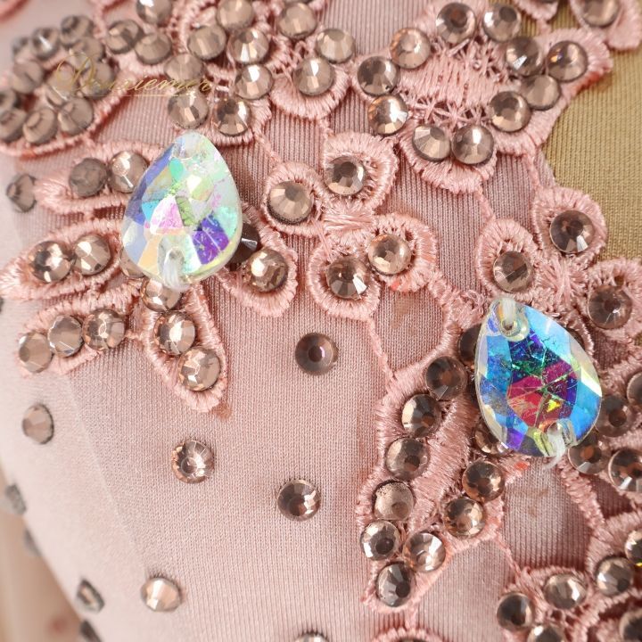 社交ダンス 衣装 ラテン ドレス ワンピース ラテンドレス ピンク