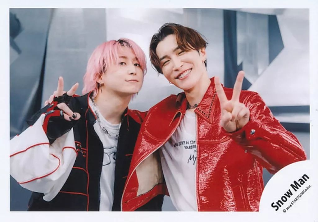 中古】生写真(STARTO) Snow Man/渡辺翔太・佐久間大介/横型・上半身