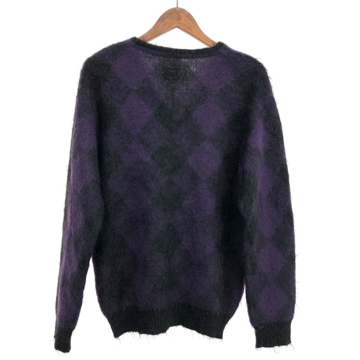 Needles ニードルズ MOHAIR DIAMOND カーディガン サイズ S J 0257 パープル モヘア メンズ