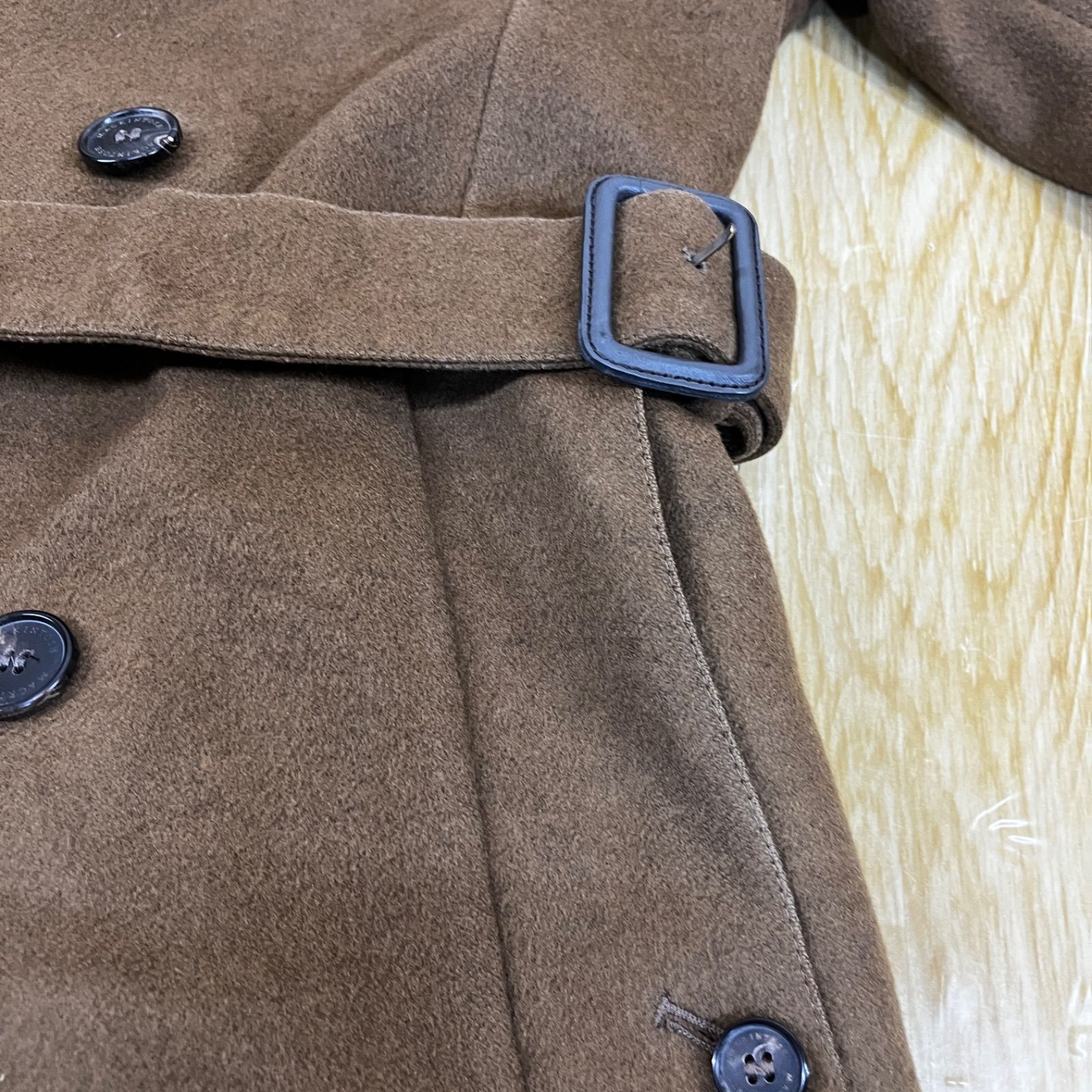 マッキントッシュ ソフトウール ベルテッドダブルコート メンズ サイズ38 美品 別注】＜MACKINTOSH＞ ダブルフェイス ベルテッド コート