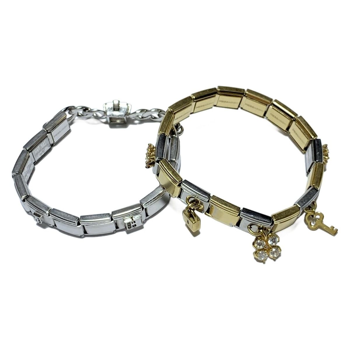 ふう。ページ❤️メッサジオ ブレスレット チャーム ナラカミーチェ 希少 美品 MESSAGGIO メッサジオ ブレスレット チャーム シルバー ナラ