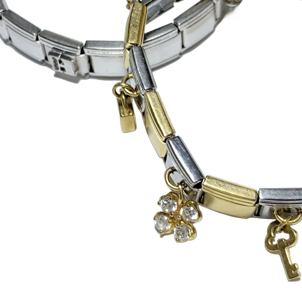 ナラカミーチェメッサジオ ブレスレット シルバー ゴールド 2 コマセット 余りコマ 5