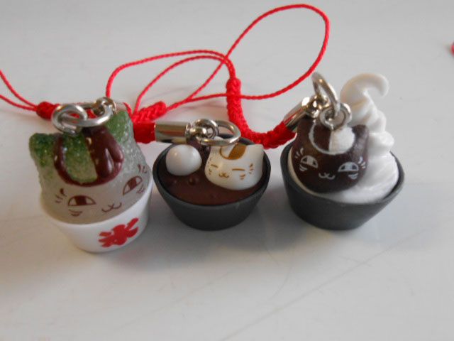  ♯Lct 31 AH夏目友人張ニャンコ先生甘味処マスコット全6種 ストラップ キャラクターグッズ