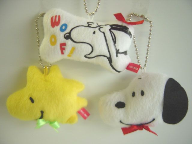 ♯Hpj09STスヌーピーSNOOPYフェイスマスコットキーチェーン全5種