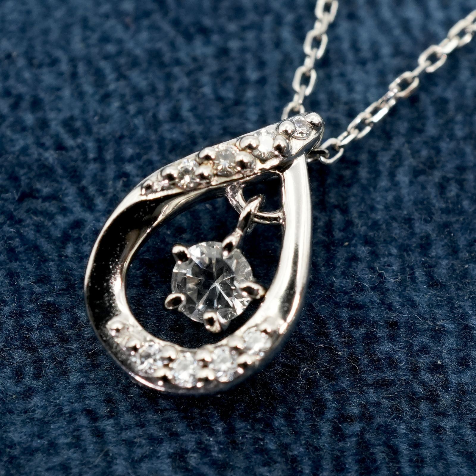 4℃ シルバー ジルコニア ドロップ ペンダント/25-2292S - メルカリ