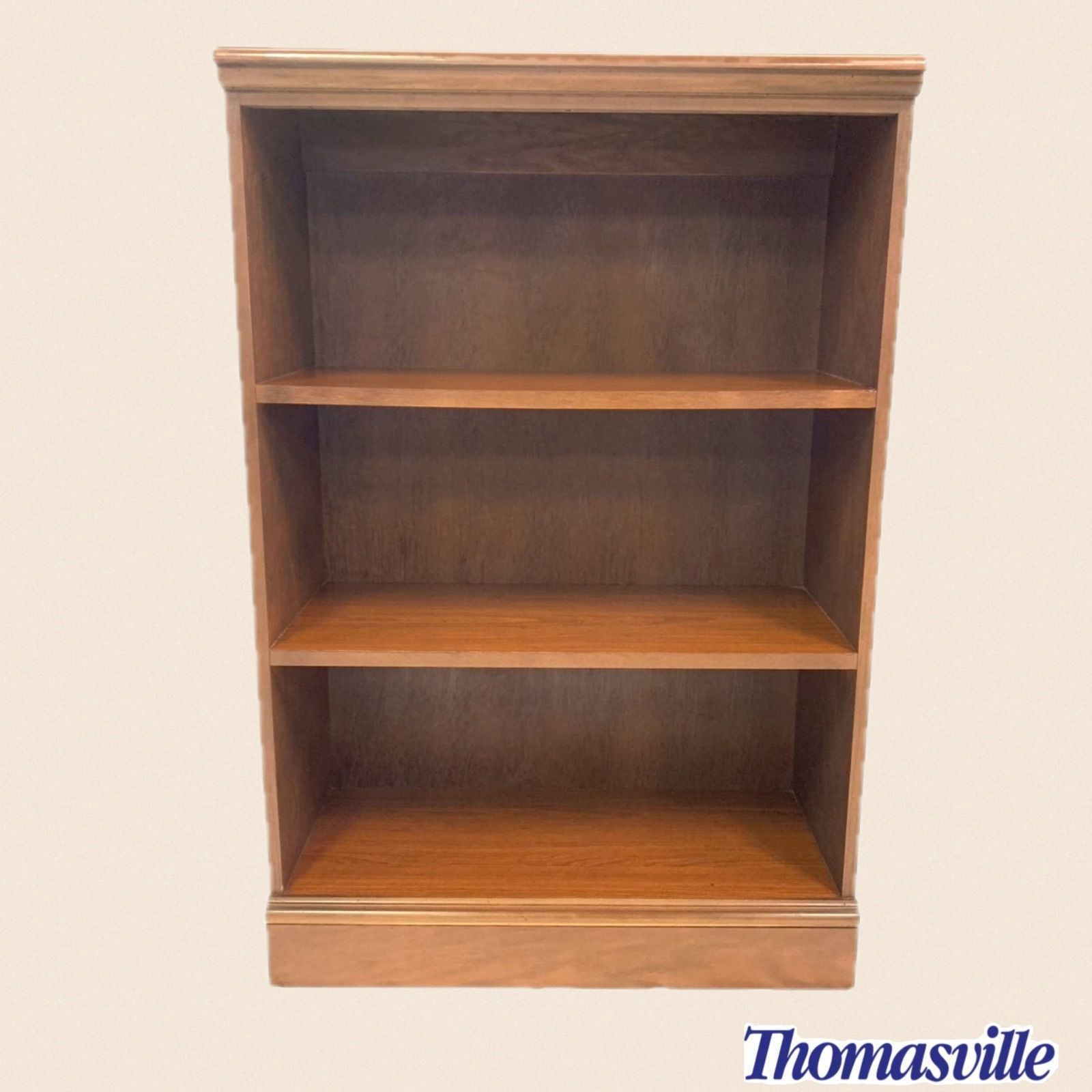 Thomasville トーマスビル シールあり 本棚 3段 ブックシェルフ ブックケース レコード収納 ディスプレイ アンティーク ビンテージ 240 HK 20 OK