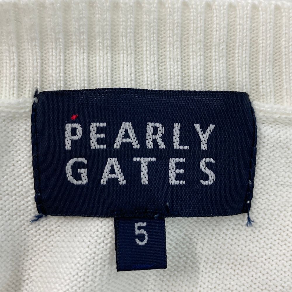 サイズ：5 PEARLY GATES パーリーゲイツ ニットセーター ホワイト系