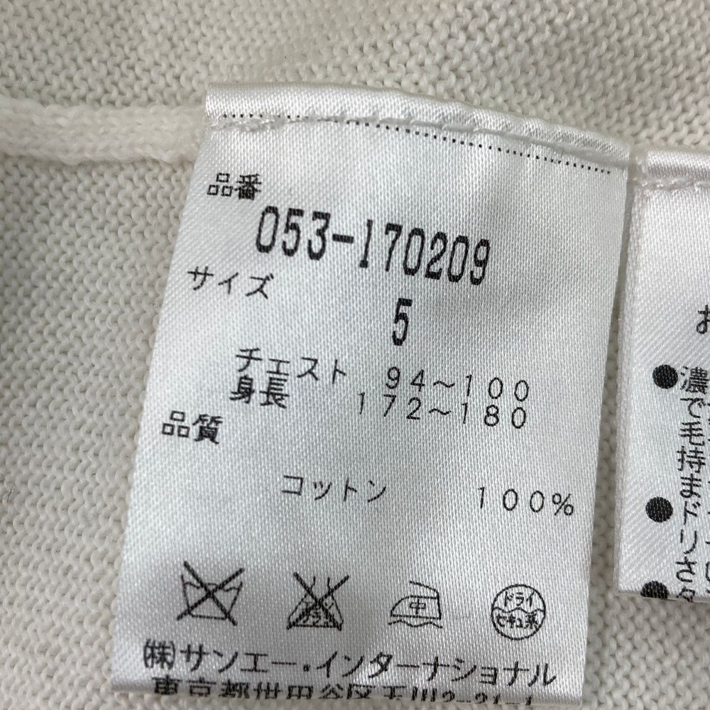 サイズ：5 PEARLY GATES パーリーゲイツ ニットセーター ホワイト系