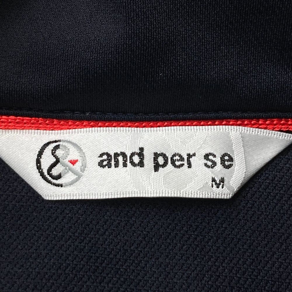 サイズ：M AND PER SE アンパスィ 2024年 ジップジャケット ネイビー系