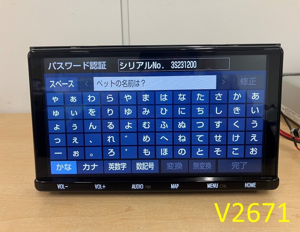 V 2671 _SDナビ TOYOTA NSZT-Y 68 T セキュリティロック 取り外し前 60ハリアー取り外し 彡