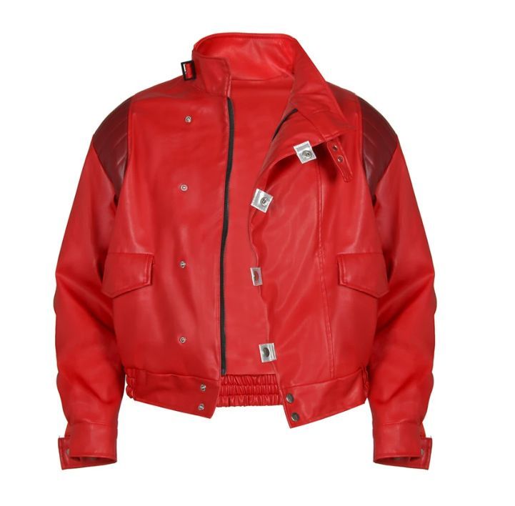 バイカージャケット メンズ アキラ 金田正太郎 コスプレ レザー