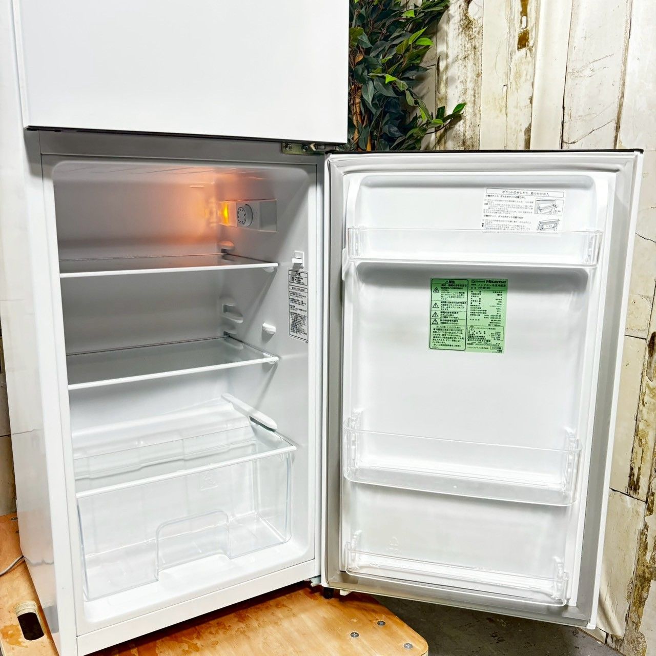 ハイセンス ノンフロン冷凍冷蔵庫 HR-B12C 21年製 動作確認済 中古品 2020年製】 Hisense ハイセンス HR-B12C ノンフロン冷凍冷蔵庫 120L