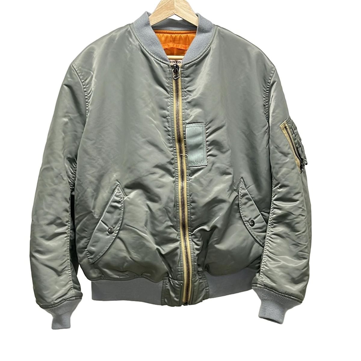 Shinzone シンゾーン ブルゾン サイズF レディース - カーキ 長袖 MA-1 中綿 ジップアップ 冬
