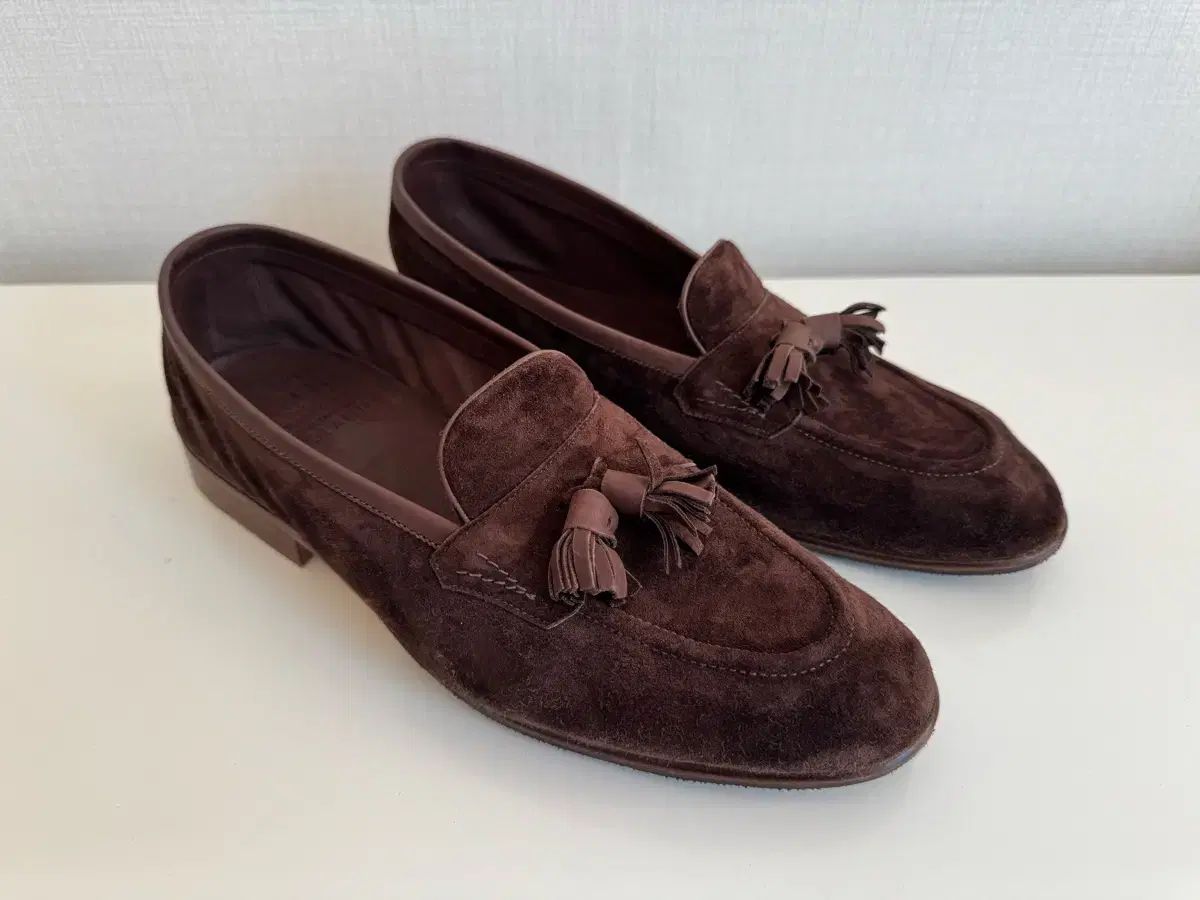 エドワードグリン スウェード タッセルローファー 7