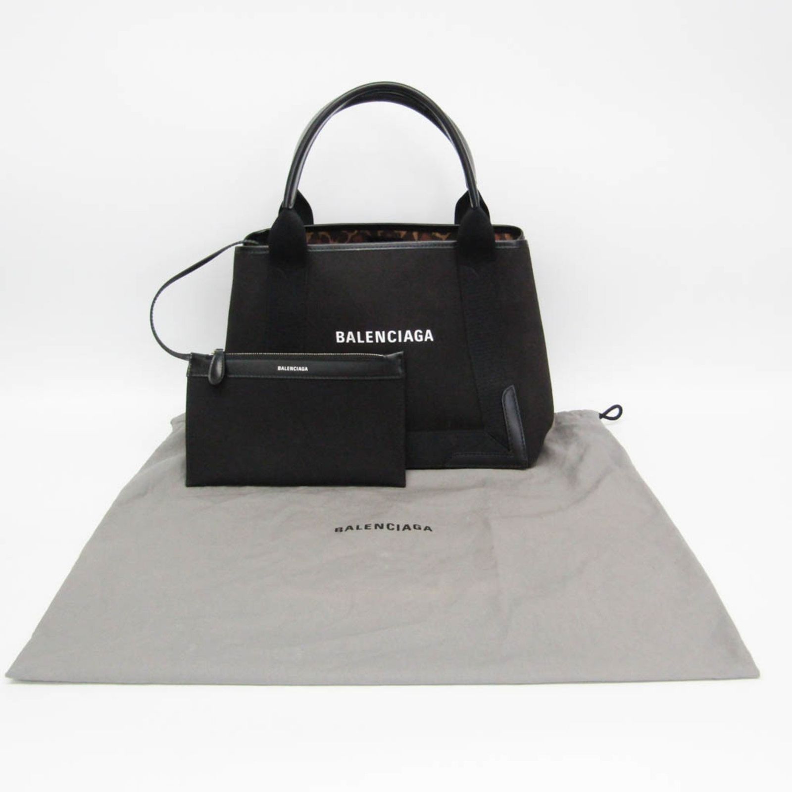 バレンシアガ(Balenciaga) ネイビーカバスS レオパード柄 339933