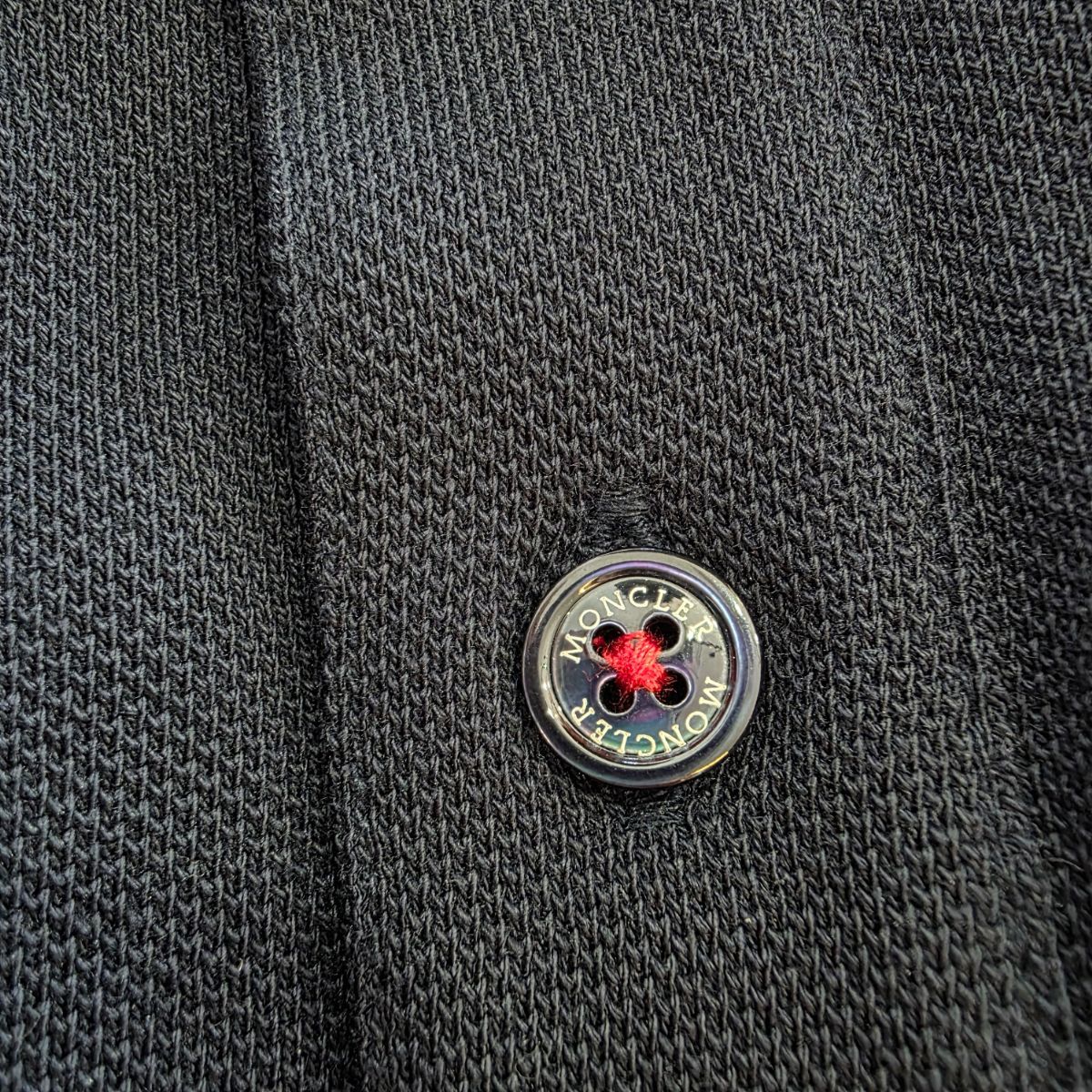 MONCLER モンクレール トリコロール 半袖ポロシャツ ワッペン付き