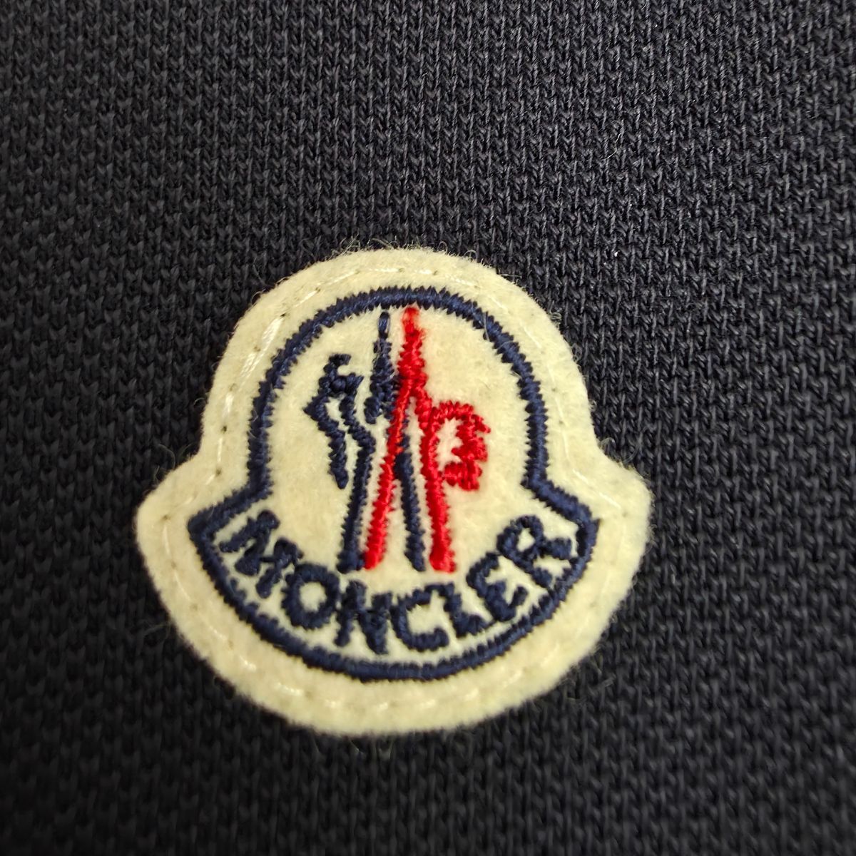 MONCLER モンクレール トリコロール 半袖ポロシャツ ワッペン付き