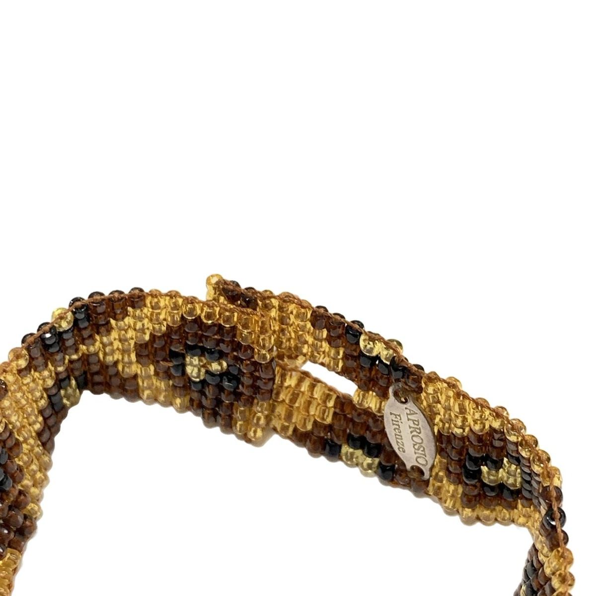 APROSIO&CO(アプロジオ) ブレスレット - ブラウン×ライトブラウン×黒