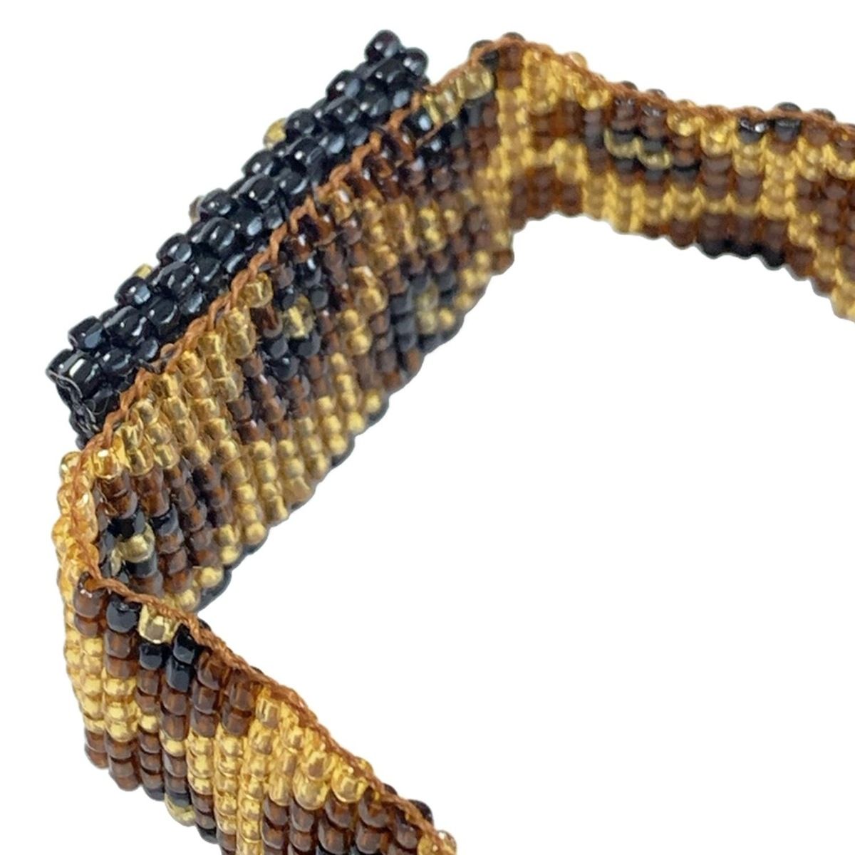 APROSIO&CO(アプロジオ) ブレスレット - ブラウン×ライトブラウン×黒