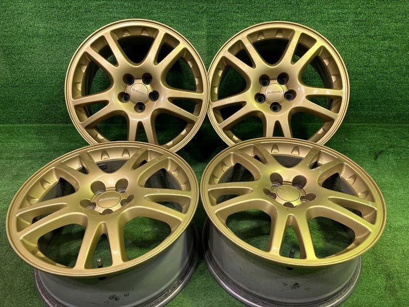 スバル SUBARU 純正 インプレッサ GDB ホイール アルミ ゴールド 17