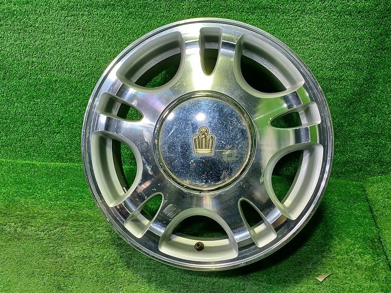 トヨタ TOYOTA クラウン 1本 ホイール アルミ ポリッシュ 15インチ 5 J 5穴 114 3 60 42611 43010