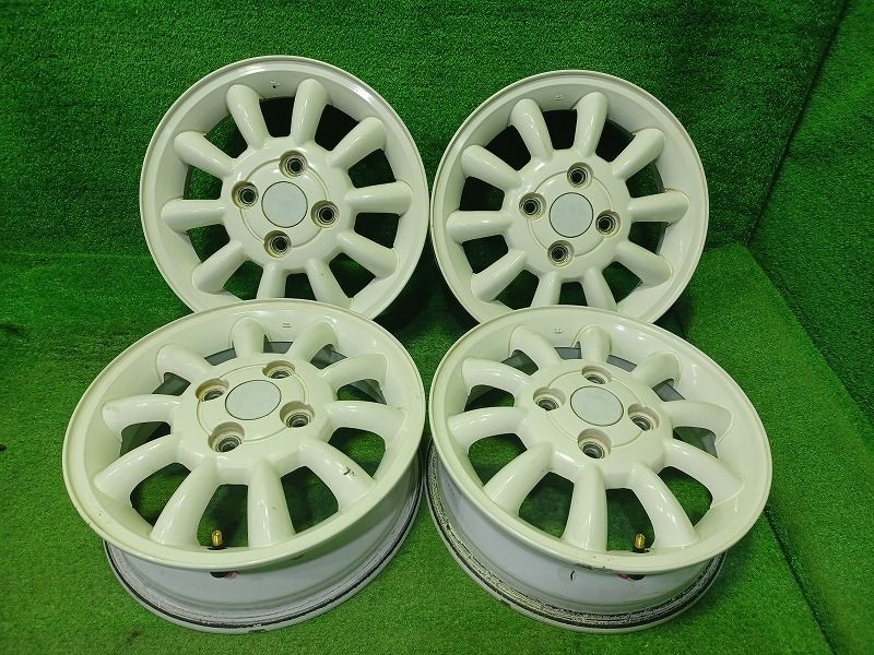 スズキ SUZUKI ラパン HE 21 S ホイール アルミ ホワイト 13インチ 4 00 B 4穴 4本 100 45 43200 75850 ZGS