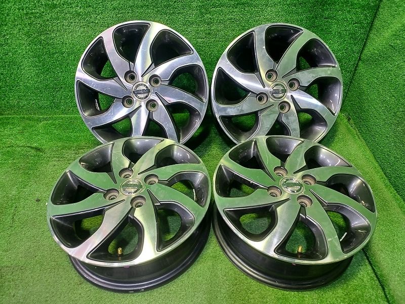 日産 NISSAN 純正 ルークス ML21S ホイール アルミ ガンメタポリッシュ