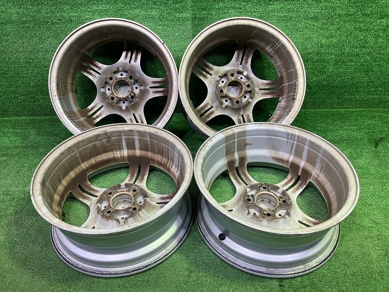  日産 NISSAN マーチ BNK 12 ホイール アルミ シルバー 15インチ 6 J 4穴 4本 100 40 15インチ ホイール