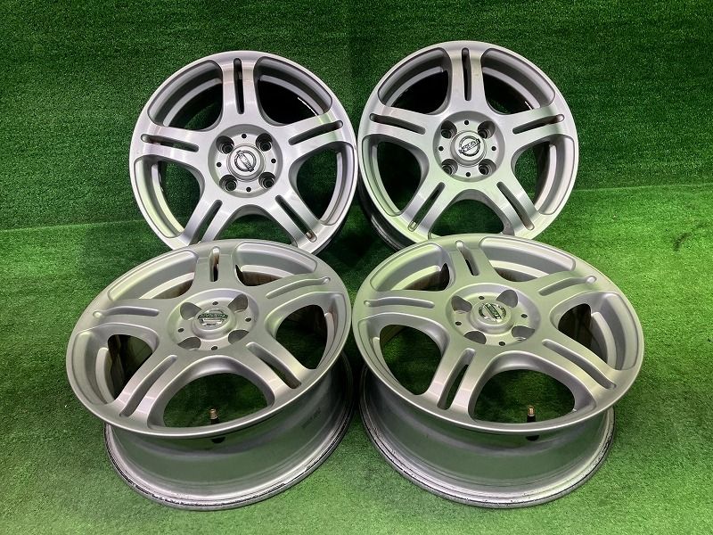 日産 NISSAN マーチ BNK 12 ホイール アルミ シルバー 15インチ 6 J 4穴 4本 100 40