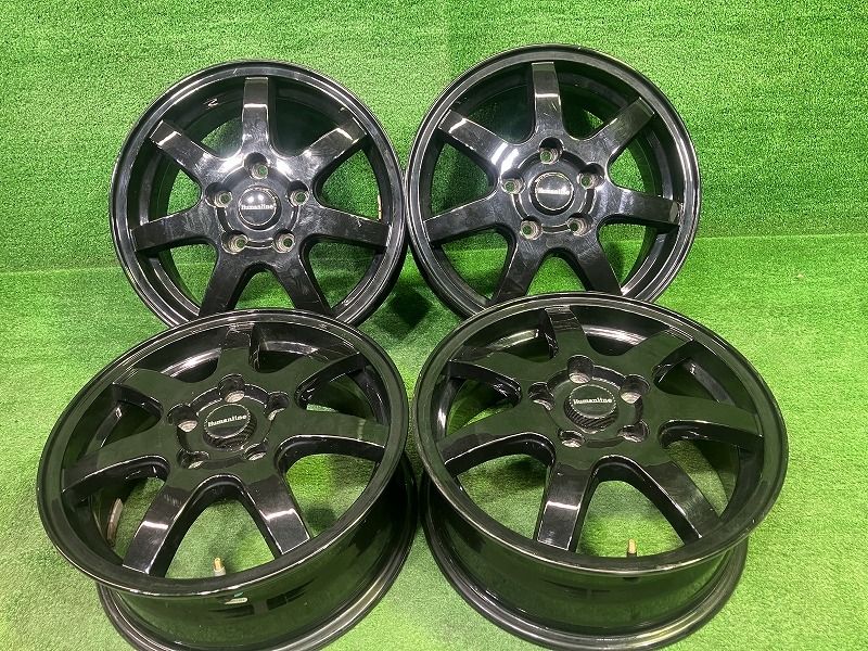 ヒューマンライン ﾉｱ ｳﾞｫｸｼｰ ホイール アルミ クロ 15インチ 6 J 5穴 4本 114 3 53