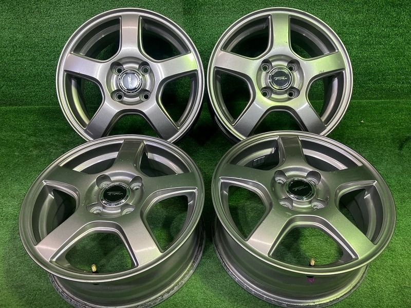 トップラン ﾔﾘｽ ﾌｨｯﾄ ホイール アルミ シルバー 14インチ 5 J 4穴 4本 100 45